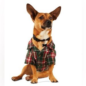 Merry Makings Tartan Plaid Shirt for Cats and Dogs, X-Small